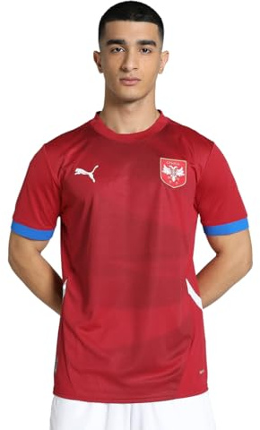 PUMA Herren Fußballtrikot Serbien 2024 Heim Dark Cherry-puma Team royal XXL