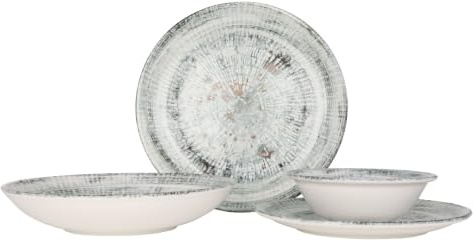 Bonna Juegos de vajilla (Large) - Odette - 24 piezas - 6 Personas - Porcelana