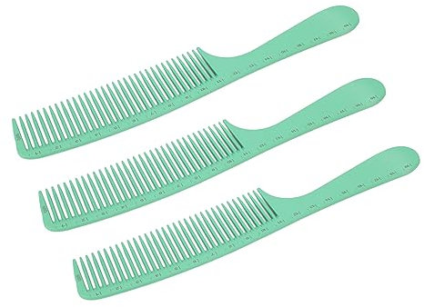 Pettine con Manico Rotondo, Pettine Districante per Capelli a Denti Larghi per Uomini Donne Bambini, Pettine per Styling in Materiale ABS Leggero e Portatile, Uso in Salone e in
