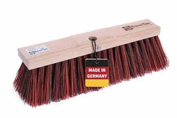 BawiTec Straßenbesen Bahia-Mix robuster Kehrbesen mit Stielloch ohne Stiel Handwerkerbesen Baustellenbesen Lange Borsten Breite 32cm 40cm Gartenbau-Besen hart (40 cm)