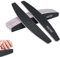 Kafeiya Lot de 10 Limes à Ongles, 100/180 Double Face Lavable, Professionnelles, Réutilisables, pour Manucure Cosmétique, Animaux Domestiques, Maison (Noir)