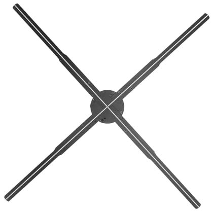 3D Hologram Fan, 26 Inch 3D Hologram LED Fan Projector, 768 Lamp Bead 2000x1536 Resolution APP WiFi Bluetooth 3D Hologram Projector Advertising Display with Remote (UK Plug)