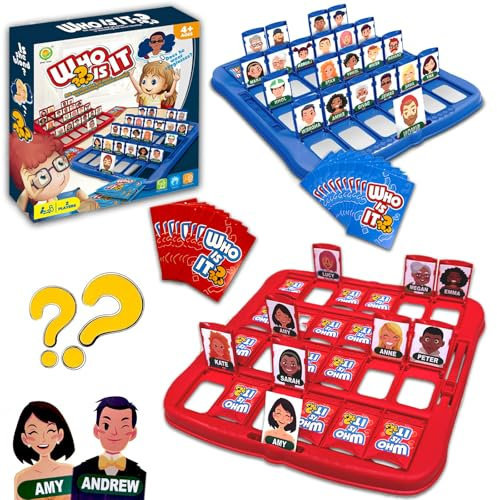 Chingcoo Wer Ist Es Spiel Brettspiel, Wer Bin Ich Spiel, Lustiges Ratespiel Brettspiel, Wer Ist Es Spiele Original, Family Erraten Spiele, Whats Their Name Ratespiel für Familien, Partyspaß