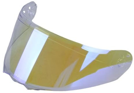 L6NqIAG Casque de Moto lentille Casque lentille spéciale Bouclier Facial visière Moto Pare-Vent Visiere Casque Moto(Gold)