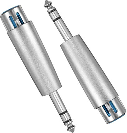 DIYEAH 2pièces Adaptateur XLR Femelle Broches Convertisseur Audio vers XLR Connecteur pour Systèmes Stéréo Et Studios Enregistrement