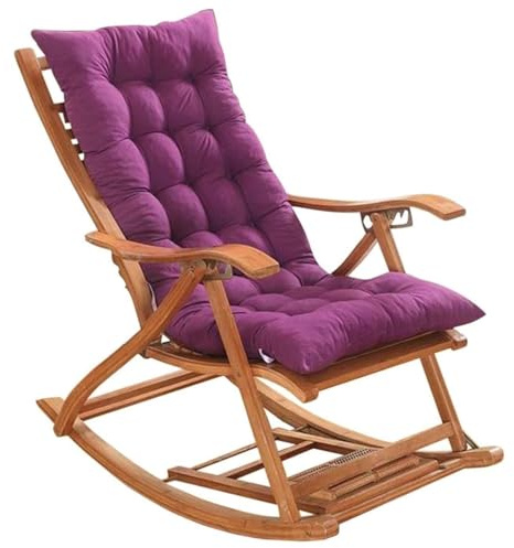 AOPEZIA Sittdyna ryggdyna, mjuk högryggskudde trädgårdsstolsdynor sittdynor med band inomhus utomhus trädgårdsfåtölj sittdyna(Purple,40 * 108cm)