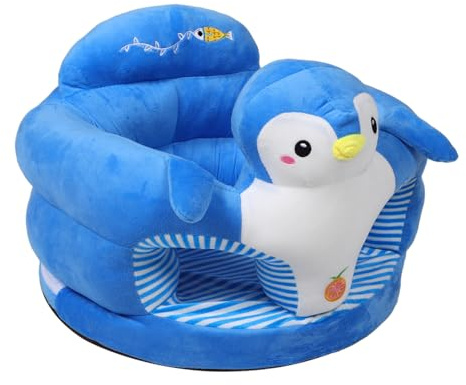Milisten Silla de Aprendizaje para Bebés Silla de Suelo Suave Dibujos Animados para Sala de Estar para Sentarse para Bebés