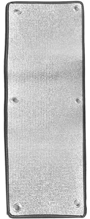 Gettimore Pellicola per protezione solare in alluminio, per finestra, privacy, termica, isolante e impermeabile, colore argento, 50 x 50 cm