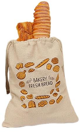 Yhsioaklo Sacs à en lin pour faits maison – Rangement réutilisable avec cordon de serrage | Pochette en tissu naturel pour pâtisseries et | Coffret cadeau respectueux de l'environnement
