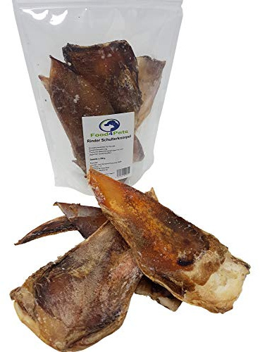 Food4Pets Cartilage d'épaule de bœuf - 250 g - Friandise pour chiens de grande taille - Friandise naturelle à mâcher pour les soins dentaires et l'emploi - Sans céréales et riche en protéines