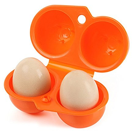 1 boîte de rangement portable pour œufs, 2 boîtes à œufs, boîte de transport pour œufs durs pour le camping, le barbecue, les fournitures de pique-nique.