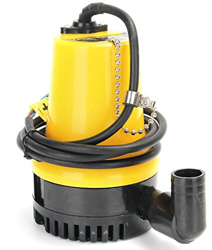 BouBou 12V 1110Gph 6000L/H Submersible Water Pump Clean Clear Dirty Pool Pond Flood