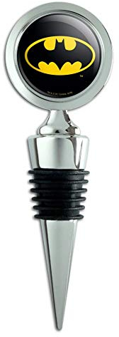 Bouchon de bouteille de vin avec logo Batman Classic Bat Shield