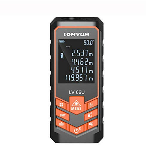 VIDOO Laser Distance Meter Digital Measure Auto Level Range Finder 40-120M-50M