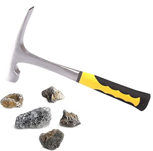 Snowtain Geological Hammer Carbon Steel Pointed Tip Multifunktional