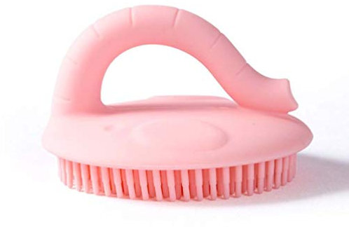 RONGJJ Shampoo-Bürste, Handmassagegerät Kopfmassage Kunststoffbürste mit Vibrationseffekt, stimuliert wasserfest stimuliert den Haarwuchs, wasserfest, Pink