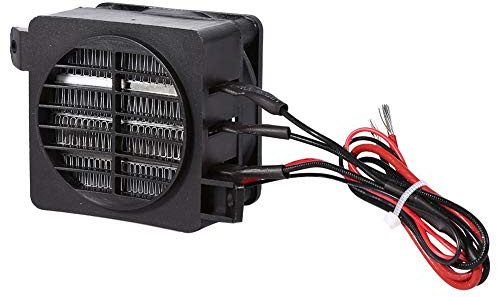 Calentador de Aire de 12 V 100 W, termistor de Temperatura Constante PTC de Ahorro de energía Ajustable, Elemento Calefactor de Ventilador de automóvil (2,4 × 2,4 × 1,7 Pulgadas)