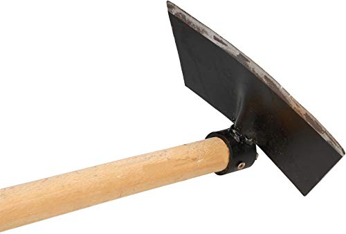 KOTARBAU® Gartenhacke Trapezform mit Holzstiel 115 cm Hacke Unkrauthacke Pflanzhacke Gartenwerkzeug zum Umpflanzen Jäten Gartenpflege Gartenzubehör Gartengeräte Garten Handwerkzeuge 200 x 80 mm