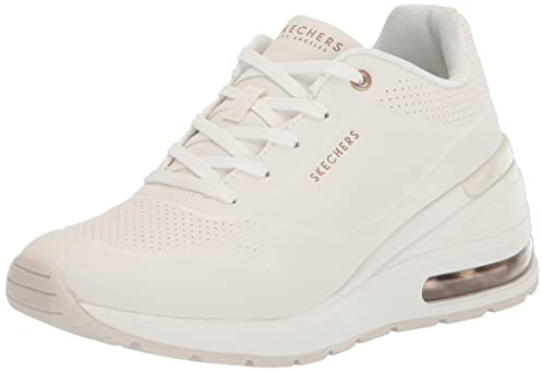 Skechers Dam Million Elevated Air sneakers, Vit Durabuck, 39.5 EU
