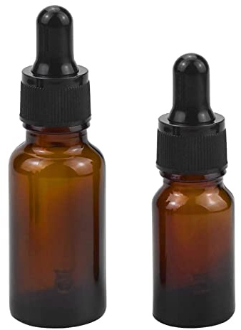 Glas Tropfflasche,Pipettenflasche,Leere Braunglas-Tropfflasche,Apothekerflasche Braunglas,Braun Leere Glasflasche,für Ätherische Öl,Parfümöle,Aromatherapie,Düfte,Flüssigkeit