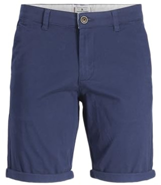 Jack & Jones Jpstdavid Jjchino AKM Sn JNR Short Chino pour garçon, Blazer Bleu Marine., 164
