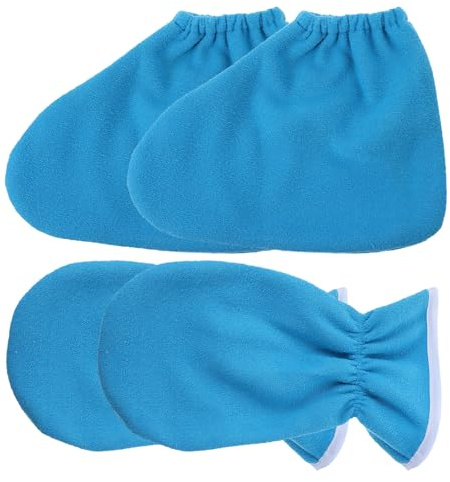 minkissy Guantes De Cera Para Parafina Para Manos Y Botines Térmicos Para Pies Tratamiento Spa Lavable Para Hidratación Y Circulación 11.8X6.3 Pulgadas
