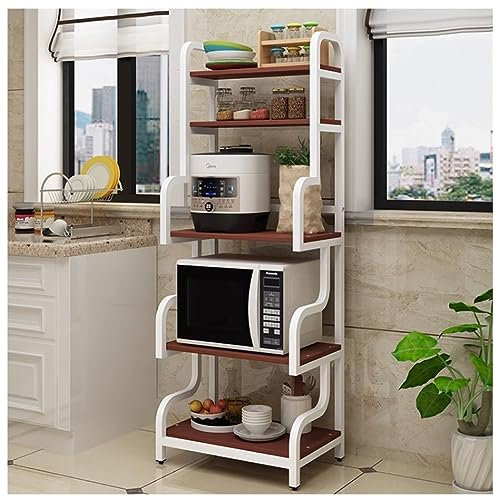 Meuble Micro Onde Support De Rangement De Cuisine Ustensiles D'atterrissage Supports Multicouches Supports De Four À Micro-Ondes Support De Stockage De Cuisine Etagere Micro Ondes (Color : E)