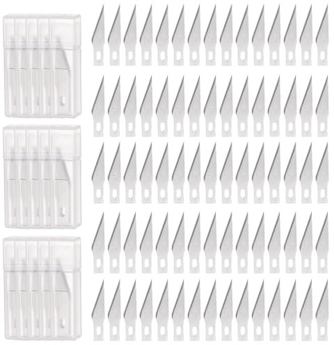 HARFINGTON 150pcs Exacto Knife Blades #11 Hobby Knife Replacement Blades Spare Precision Exacto Blades Hobby Knife Blade Refills for DIY, Art, Cutting, Carving, Scrapbooking, Stencil