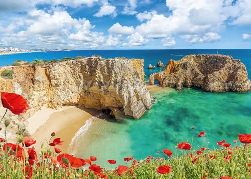 Ravensburger Puzzle 1000 Teile Algarve, Portugal — Puzzles für Erwachsene ab 14 Jahren, 70 x 50 cm, Puzzles für Erwachsene, Algarve-Fotos, Geschenkideen