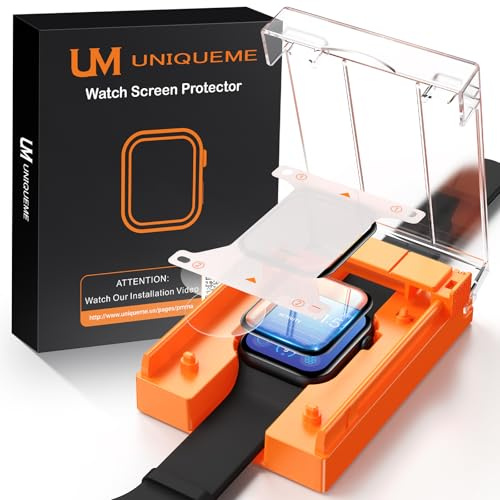 UniqueMe Screen Protector for Apple Watch SE/6/5/4 40 mm - 2 Pack | 3D Full Coverage,7H,Secure Hold,Most Durable,Bubble-Free,Scratch Protection and Clarity for Your Apple