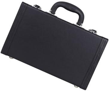 BESTonZON Klarinetten-zubehörkoffer Gepolsterter Innenschuh Stoßfeste Aufbewahrungsbox für Klarinetten Schwarz