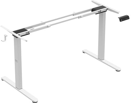 MARK ADLER Xeno 4.5 - Höhenverstellbares Tischgestell - 2 Motoren - 100 kg | Elektrisch höhenverstellbar - 73-119 cm - Breite 90-135 cm - 3 Speicherplätze - Ohne Tischplatte - Schwarz