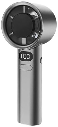 drburpily Ventilatore portatile 120 Vento Potente Mini Ventilatore eolico Senza Pale per Campeggio ABS 120 Velocità del Vento Mini Ventilatore portatile senza pale, grigio