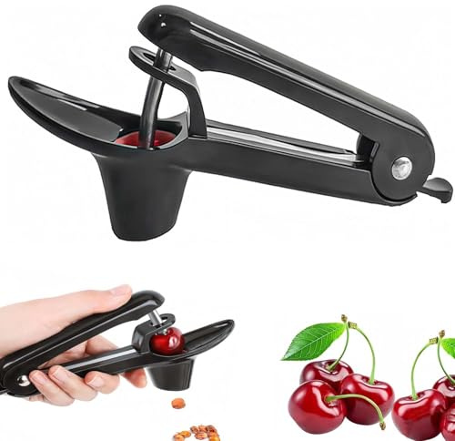 Ezranova Körsbärsurkärnare, rostfritt stål urkärnare körsbär, frukturkärnare Cherry Corer, borttagningsmedel för hand, körsbär, fruktbär
