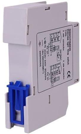 1 relé Temporizador de retardo de luz de Escalera TM-C20E de 20 Minutos con Contacto Normalmente Abierto.
