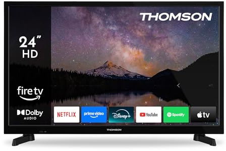 Thomson 24 Tum (60 cm) HD LED Smart TV med Fire TV, Alexa röststyrning, AirPlay, Wi-Fi, Trippel tuner(kabel/satellit/antenn), Bluetooth 5.0, HDMI, USB, AV IN, CI+, 24HF2S35
