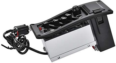 POENVFPO 4-Band-Akustikgitarren-Vorverstärker-EQ-Tonabnehmersystem mit Lautstärkeregler, Batteriekasten, 6,5-mm-Ausgangsbuchse Zur Verstärkung, Vorverkabelte Installation (Ohne Heckstift)