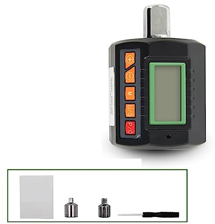 VXDEFP Chiave dinamometrica digitale, 1/2 1/4 3/8 coppia regolabile set di 3 pezzi adattatore digitale chiave dinamometrica testa bici riparazione auto bicicletta(ANC-200 green)