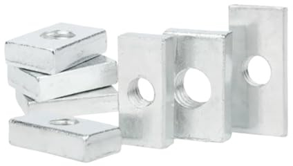 Tuercas Cuadradas 10/50 piezas Tuercas cuadradas M3 M4 M5 M6 M8 rectangulares deslizantes delgadas for bloque Accesorio de perfil aluminio(50pcs,M4x14x11x3)
