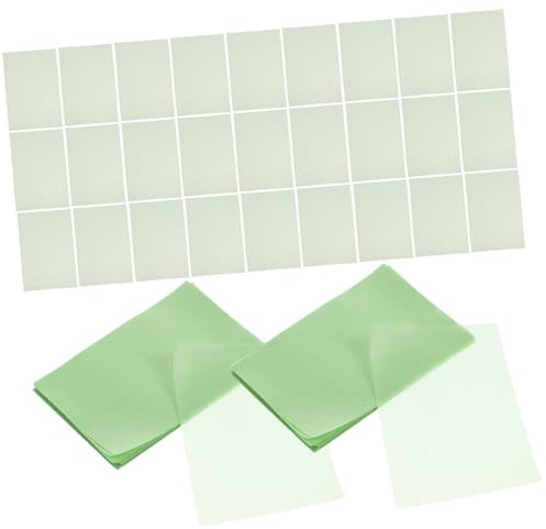 ibasenice Gesichtslöschpapier Grün 500 Blatt Ölabsorbierendes Praktische Ölkontrollblätter. aus Papier Sanft zur Haut für Fettige Haut für Sommer