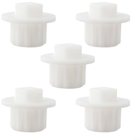 5 Picadora eléctrica de ABS de repuesto para tornillo y manguito para picar carne, frutas y verduras, 36 x 27 mm