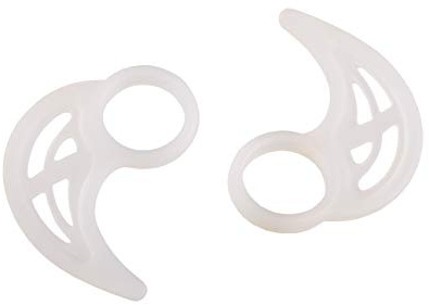 Xcessor 4 Pairs (8 Pieces) Universal Silicone Earhooks. Earphone Accessory for Sports. Compatible with the most Popular In-Ear Headphones. White