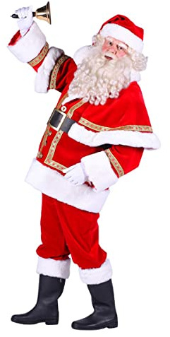 Thetru Costume de Père Noël professionnel de luxe – XL