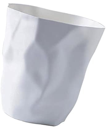 LOVIVER Kreativ Abfalleimer, Büro Mülleimer, Abfalleimer Kreativer Papierkorb, Großer Papierkorb für Büro, Küche& Schlafzimmer, Papiermülleimer, Weiß groß