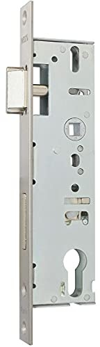 Panik-Einsteckschloss, 92 mm Entfernung, 8 mm Vierkant, mit Wechsel, Stulp 235 mm - Produkt-Richtung: DIN rechts/links verwendbar, Dornmaß: 34, Schlossstulp: U-Stulp, Ausführung: