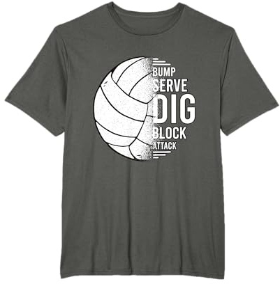 Volleyball für Volleyballmannschaft und Beachvolleyball T-Shirt