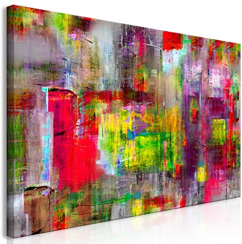 murando - Leinwandbild DIY Wohnung bunt, Schlafzimmer, Wohnzimmer, modern | Hochwertige Leinwand, sofort aufhängbar, ideal fürs Wohn- oder Schlafzimmer, wasserfest und lichtecht, langlebig, stilvoll