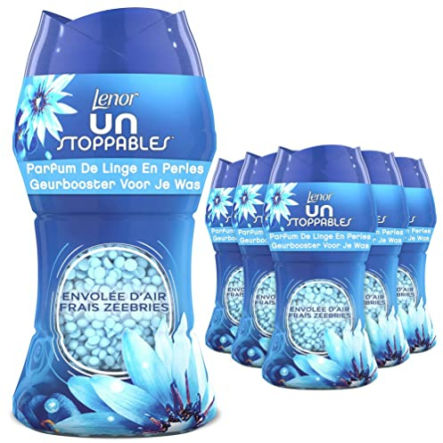 Lenor Envolée d'Air Wäscheduft aus Perlen, 66 Waschgänge (154 g x 6), für einen frischen Wind nach dem Waschen
