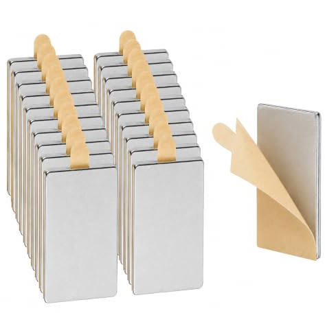 ECENCE Magneti adesivi al neodimio 20 pezzi 20x10x1mm | Forti Calamite Magnete magneti a rettangolo con per la presentazione per famiglia, Frigo, Artigianato e la Decorazioni