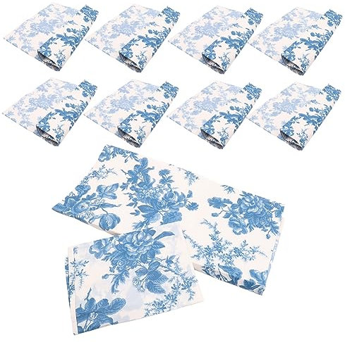 Cabilock 10stücke Vintage Blumenmuster Geschenkpapier Dekoratives Handwerkspapier Baumwollpapier Für Einladungen Bouquets Und